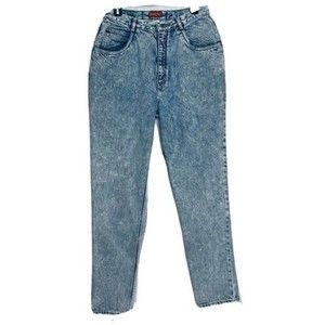 Vintage Bonjour Hi Rise High Waist Acid Wash Mom Jeans Tapered Leg Size 8 / 10 ?